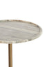 Light & Living Living Side table 37x49 cm CIVITA marble sand-grey+drk bronz-bronz House of Isabella UK