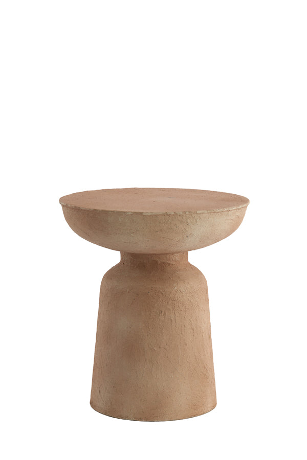 Light & Living Living Side table 38x42 cm BENISSA papier mâché beige House of Isabella UK