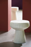 Light & Living Living Side table 38x42 cm DAKWA shiny white+black House of Isabella UK