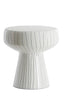 Light & Living Living Side table 38x42 cm DAKWA shiny white+black House of Isabella UK