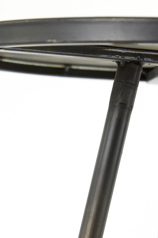 Light & Living Living Side table 39,5x50,5 cm ENVIRA zinc House of Isabella UK