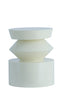 Light & Living Living Side table 39,5x50 cm DHOTI shiny cream House of Isabella UK