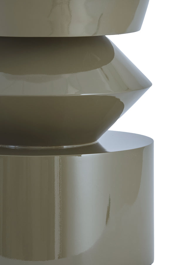 Light & Living Living Side table 39,5x50 cm DHOTI shiny taupe House of Isabella UK