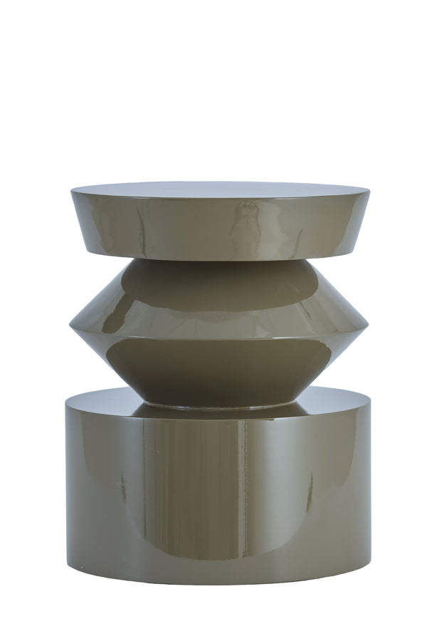Light & Living Living Side table 39,5x50 cm DHOTI shiny taupe House of Isabella UK