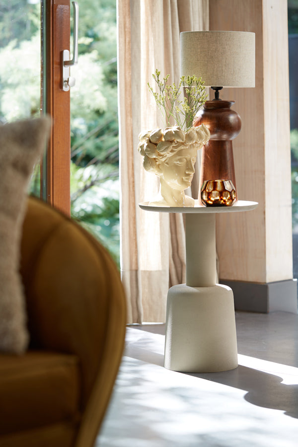 Light & Living Living Side table 39x52 cm MILAKI beige House of Isabella UK