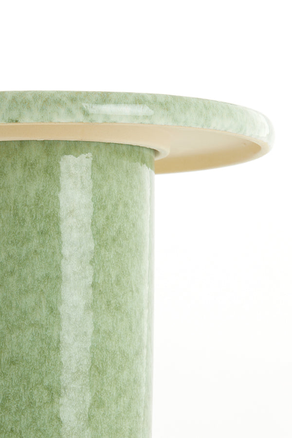 Light & Living Living Side table 40,5x35,5 cm TUDO ceramics mint green-green House of Isabella UK
