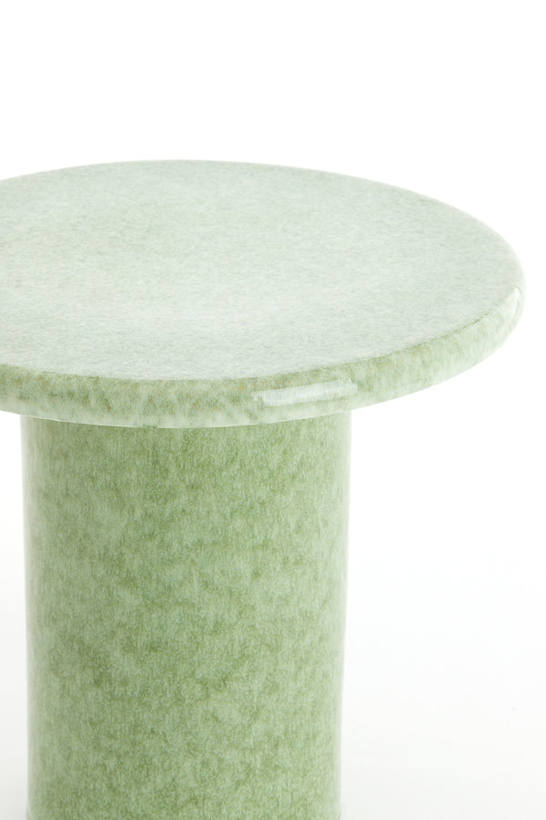 Light & Living Living Side table 40,5x35,5 cm TUDO ceramics mint green-green House of Isabella UK