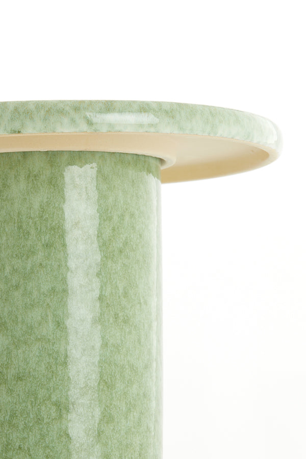 Light & Living Living Side table 40,5x45,5 cm TUDO ceramics mint green-green House of Isabella UK