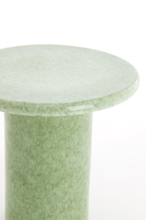 Light & Living Living Side table 40,5x45,5 cm TUDO ceramics mint green-green House of Isabella UK