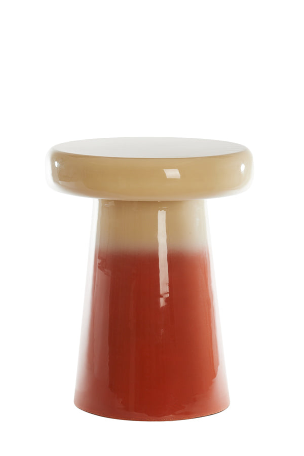 Light & Living Living Side table 40,5x51 cm SAKIZ cream+dark orange House of Isabella UK