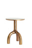 Light & Living Living Side table 40,5x53 cm MELLO shiny brown bronze+glass taupe House of Isabella UK