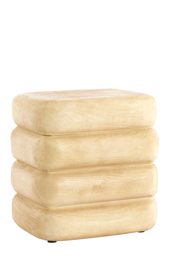 Light & Living Living Side table 40x30x40 cm FREYJA wood matt natural House of Isabella UK