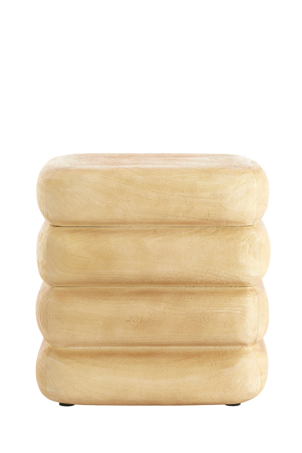 Light & Living Living Side table 40x30x40 cm FREYJA wood matt natural House of Isabella UK