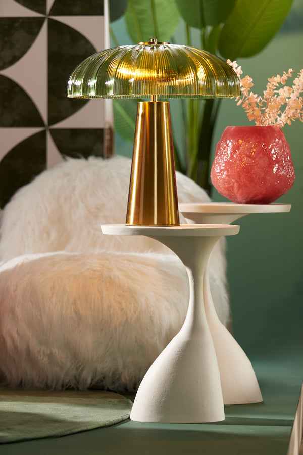 Light & Living Living Side table 40x33x61 cm MACAU matt cream House of Isabella UK