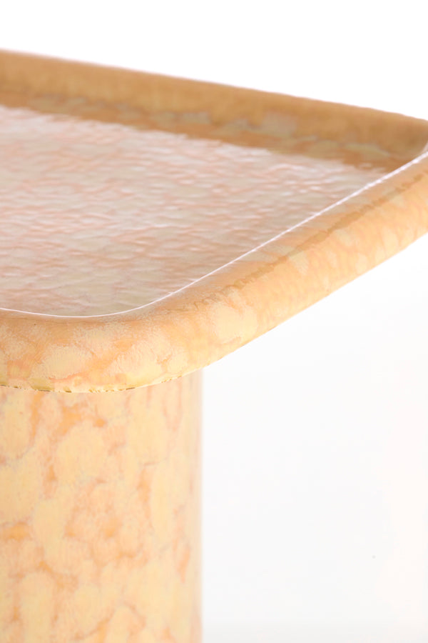 Light & Living Living Side table 40x40x48 cm LUARCA ceramics light peach House of Isabella UK
