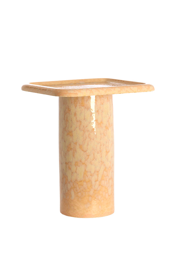 Light & Living Living Side table 40x40x48 cm LUARCA ceramics light peach House of Isabella UK