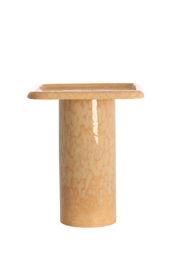 Light & Living Living Side table 40x40x48 cm LUARCA ceramics light peach House of Isabella UK
