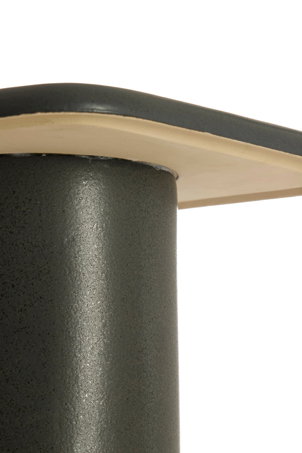 Light & Living Living Side table 40x40x48 cm LUARCA ceramics matt black House of Isabella UK