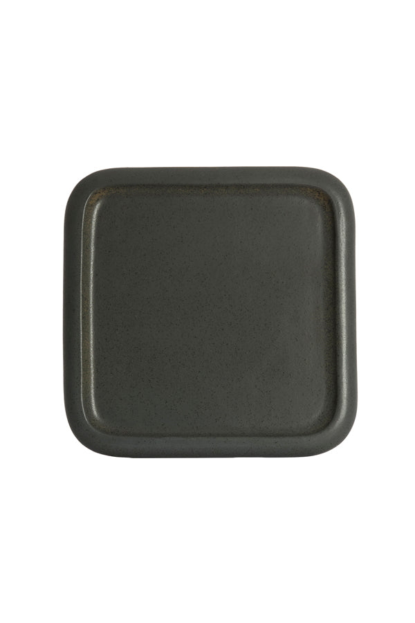 Light & Living Living Side table 40x40x48 cm LUARCA ceramics matt black House of Isabella UK