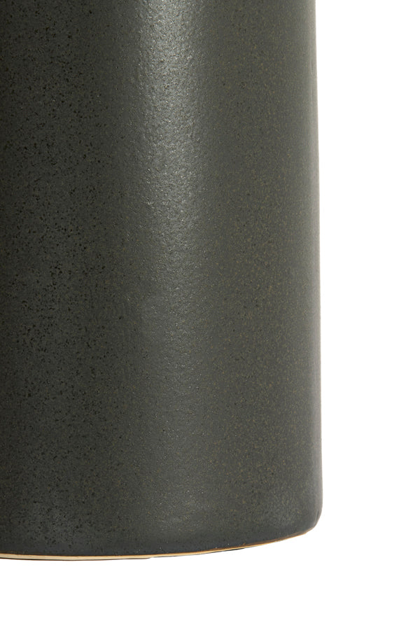 Light & Living Living Side table 40x40x48 cm LUARCA ceramics matt black House of Isabella UK