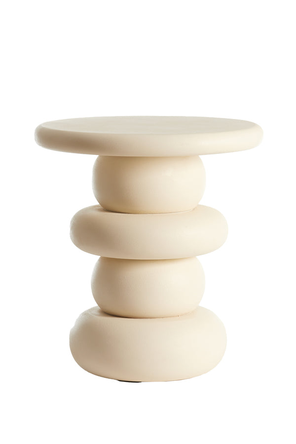 Light & Living Living Side table 40x45 cm AZALAS wood cream House of Isabella UK