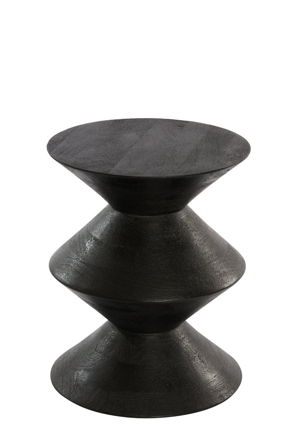 Light & Living Living Side table 40x50 cm LARUS mango wood matt black House of Isabella UK