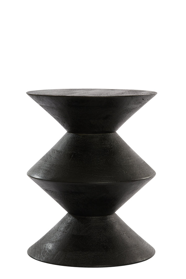 Light & Living Living Side table 40x50 cm LARUS mango wood matt black House of Isabella UK