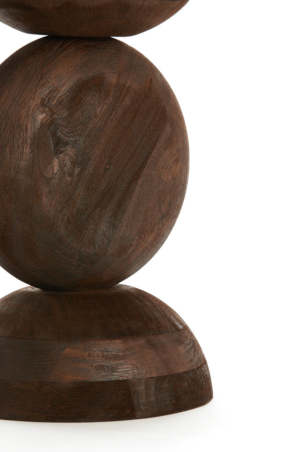 Light & Living Living Side table 40x50 cm MIRTO wood matt dark brown House of Isabella UK