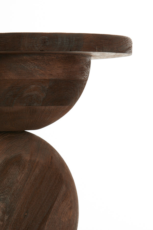 Light & Living Living Side table 40x50 cm MIRTO wood matt dark brown House of Isabella UK