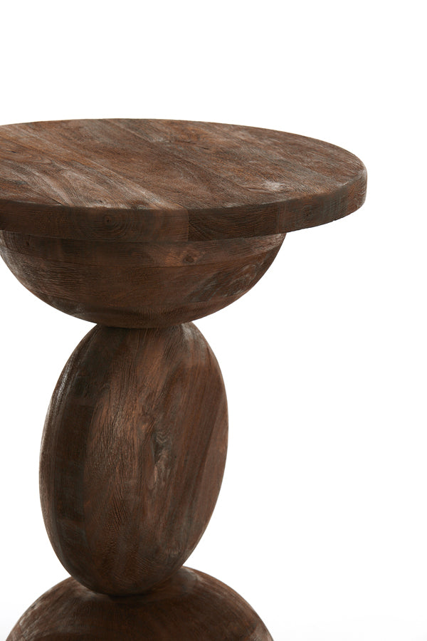 Light & Living Living Side table 40x50 cm MIRTO wood matt dark brown House of Isabella UK