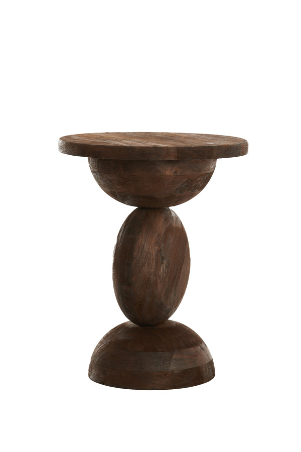 Light & Living Living Side table 40x50 cm MIRTO wood matt dark brown House of Isabella UK