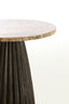 Light & Living Living Side table 40x53,5 cm OBIDOS orange-grey marble+d brown House of Isabella UK