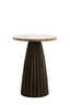 Light & Living Living Side table 40x53,5 cm OBIDOS orange-grey marble+d brown House of Isabella UK