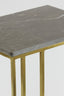 Light & Living Living Side table 41x31x66 cm ROSHAN brown marble+antique bronze House of Isabella UK