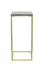 Light & Living Living Side table 41x31x66 cm ROSHAN brown marble+antique bronze House of Isabella UK