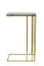 Light & Living Living Side table 41x31x66 cm ROSHAN brown marble+antique bronze House of Isabella UK