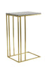 Light & Living Living Side table 41x31x66 cm ROSHAN brown marble+antique bronze House of Isabella UK