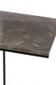 Light & Living Living Side table 41x31x66 cm ROSHAN brown marble+black House of Isabella UK