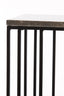 Light & Living Living Side table 41x31x66 cm ROSHAN brown marble+black House of Isabella UK