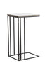 Light & Living Living Side table 41x31x66 cm ROSHAN brown marble+black House of Isabella UK