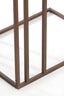 Light & Living Living Side table 41x31x66 cm ROSHAN travertine brown+dark brown House of Isabella UK