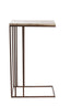 Light & Living Living Side table 41x31x66 cm ROSHAN travertine brown+dark brown House of Isabella UK