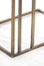 Light & Living Living Side table 41x31x66 cm ROSHAN travertine sand+antique bronze House of Isabella UK