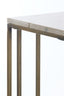 Light & Living Living Side table 41x31x66 cm ROSHAN travertine sand+antique bronze House of Isabella UK