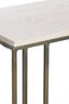 Light & Living Living Side table 41x31x66 cm ROSHAN travertine sand+antique bronze House of Isabella UK