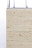 Light & Living Living Side table 41x31x66 cm ROSHAN travertine sand+antique bronze House of Isabella UK