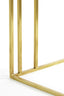 Light & Living Living Side table 41x31x66 cm ROSHAN white marble+antique bronze House of Isabella UK