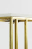 Light & Living Living Side table 41x31x66 cm ROSHAN white marble+antique bronze House of Isabella UK