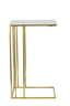 Light & Living Living Side table 41x31x66 cm ROSHAN white marble+antique bronze House of Isabella UK