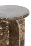 Light & Living Living Side table 41x48 cm OTINIA marble dark brown House of Isabella UK